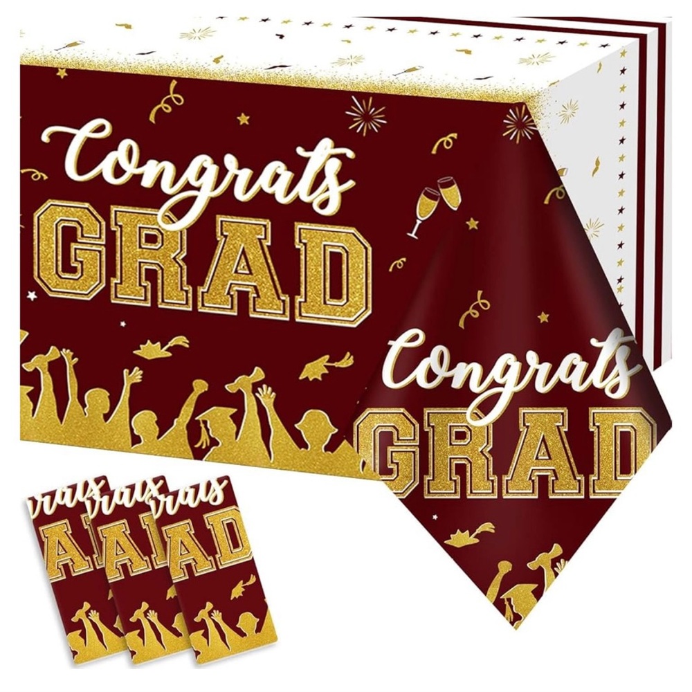 Graduation Card Set with Maroon and Gold Accents - Picture 3 of 4